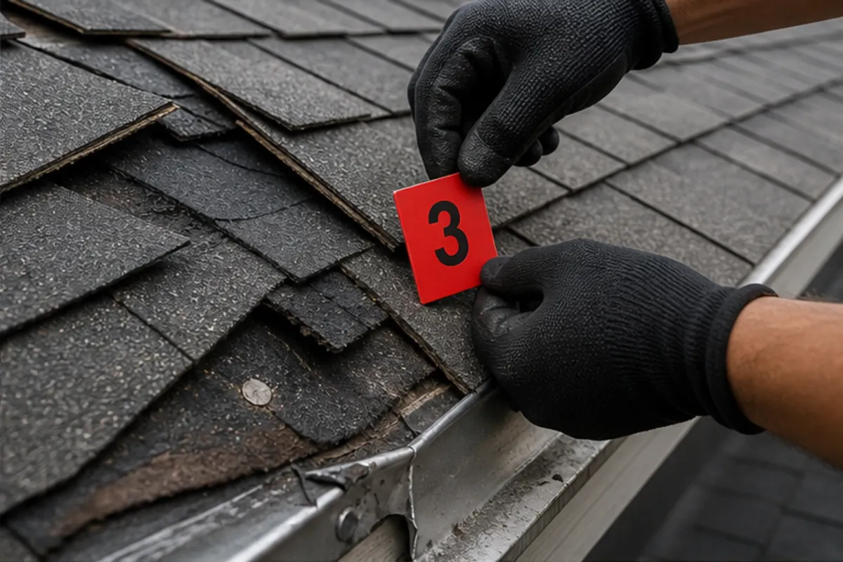 Missing and Lifted Shingle Repair in Houston